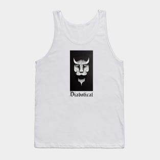 Diabolical. Woodcut style artwork Tank Top